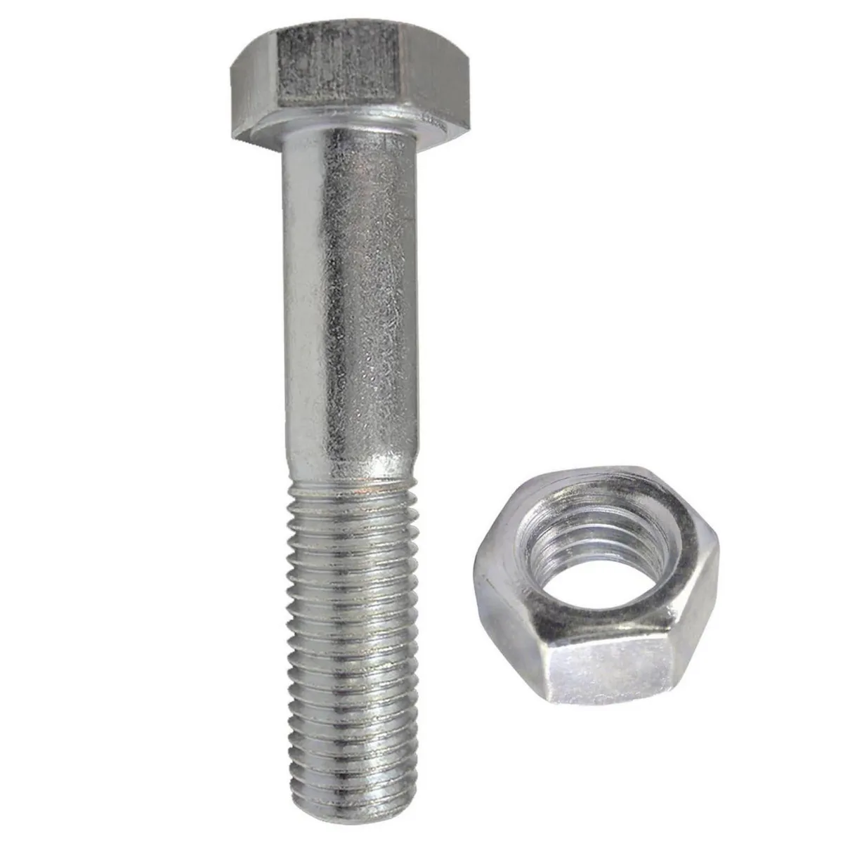 MAMUT - Perno Cabeza Hexagonal Métrico Inoxidable con Tuerca M8x30 2 unid