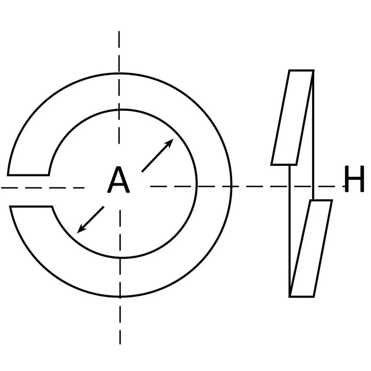 MAMUT - Arandela Presión Inoxidable 1/4 2 unid.