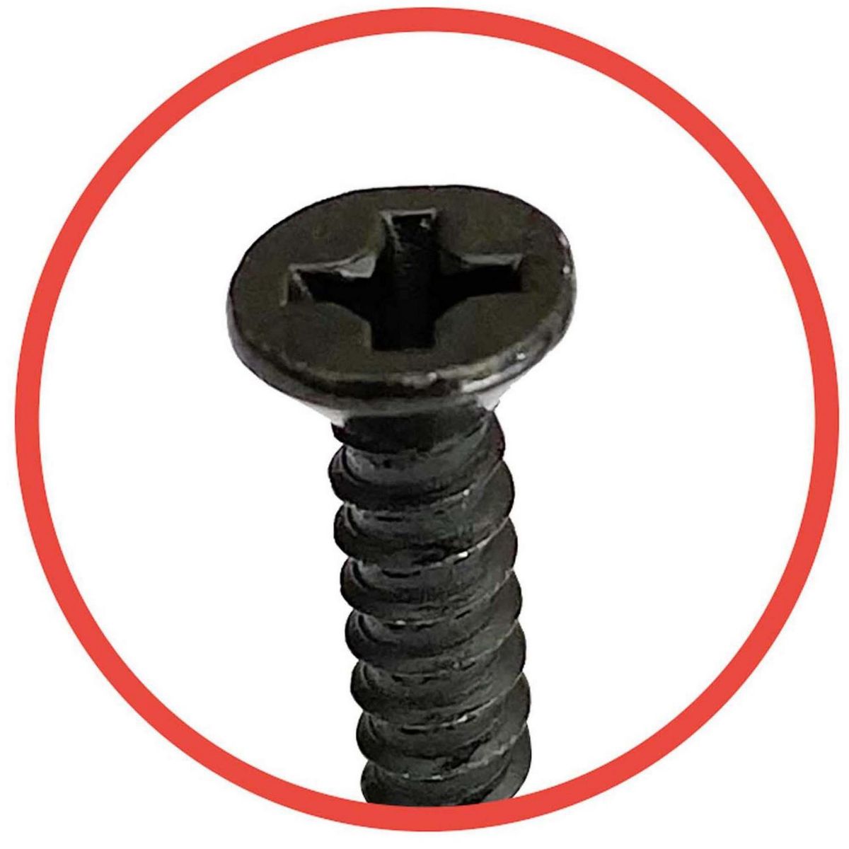 MAMUT - Tornillo Roscalata Cabeza Plana Phillips 8x11/2 Zincado Negro 5 unid.