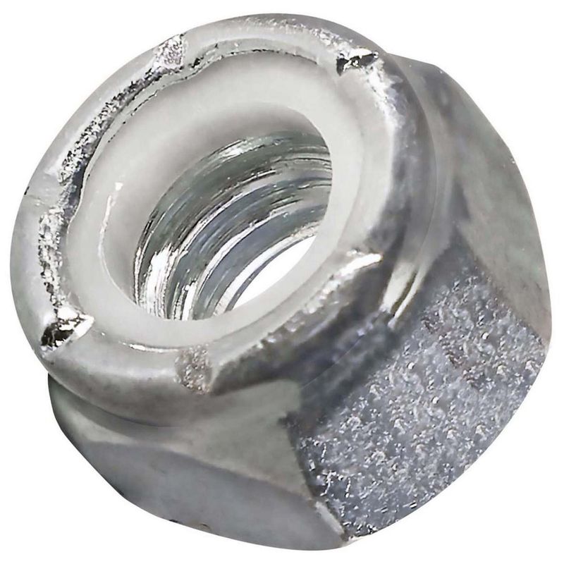 MAMUT - Tuerca Hexagonal Inoxidable con Seguro Nylon 1/4-20 2 unid.