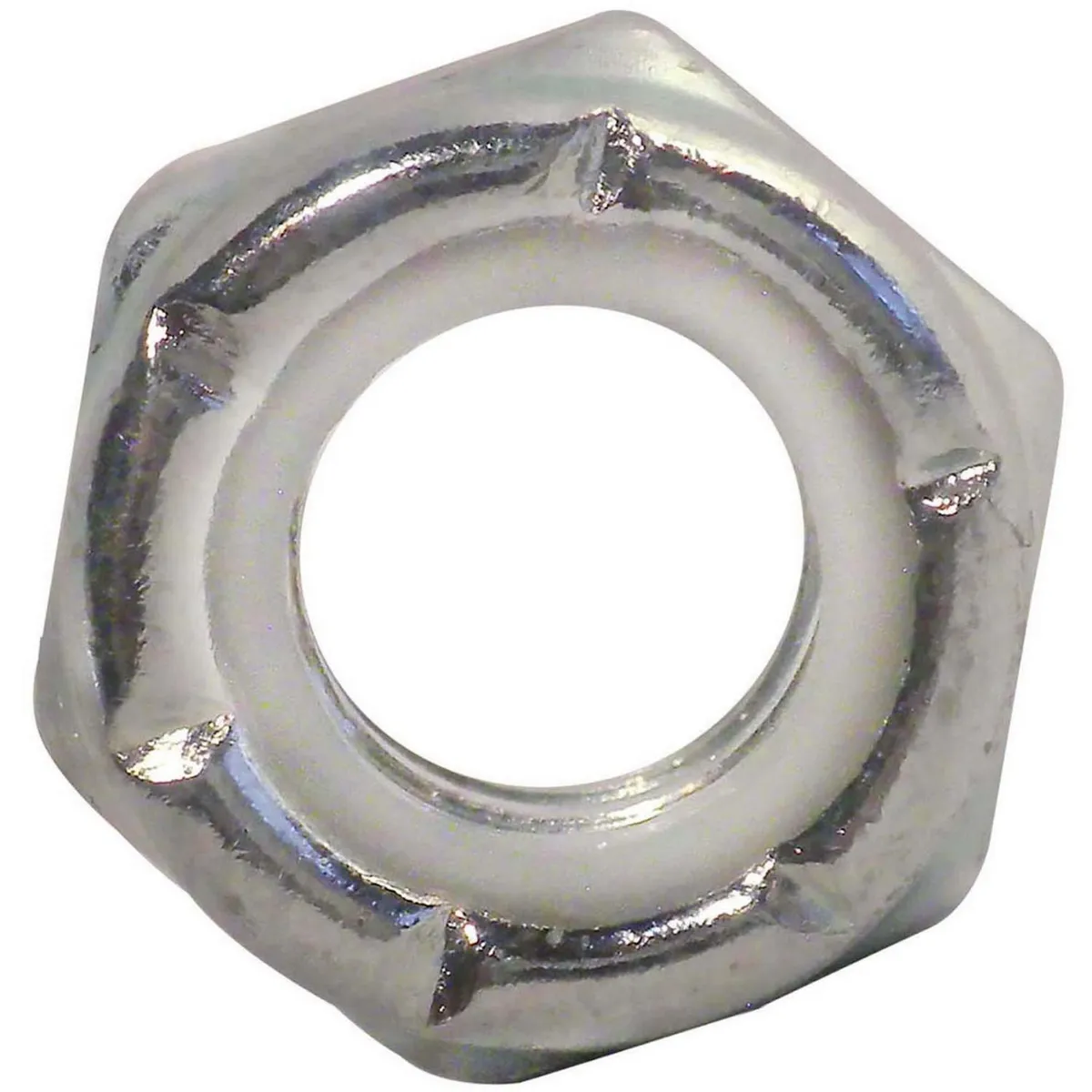 MAMUT - Tuerca Hexagonal Inoxidable con Seguro Nylon 1/4-20 2 unid.