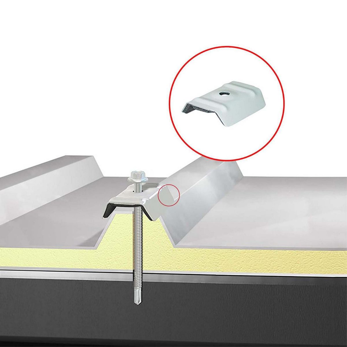 MAMUT - Arandela Tipo K-35 Acero y EPDM 6.5 Blanca 4 unid.