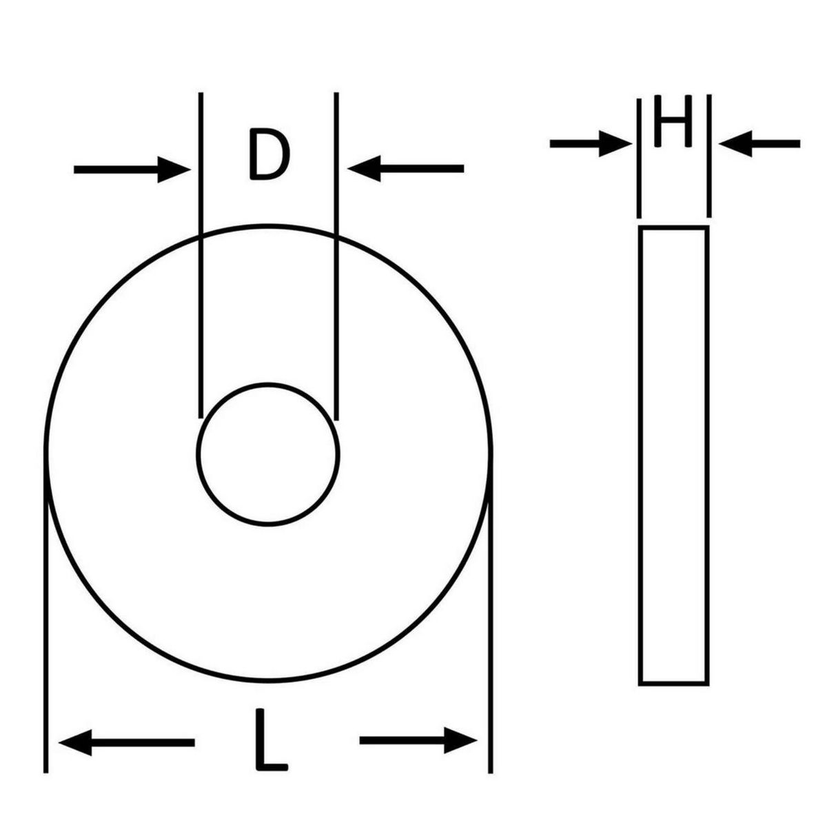 MAMUT - Arandela Plana Métrica M8 2 unid.