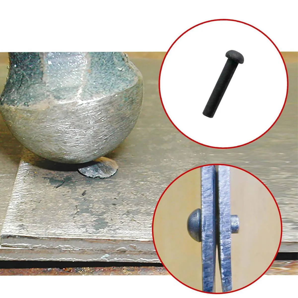 MAMUT - Remache Fierro Cabeza Redonda 1/4x1/2 5 unid.