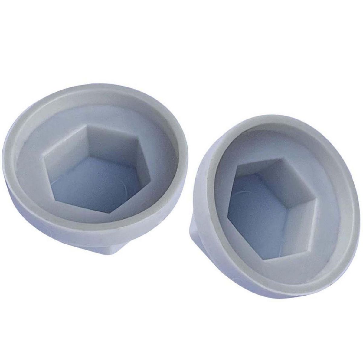 MAMUT - Gorro para Tornillo Hexagonal de HDPE 5/16 Gris 4 unid.