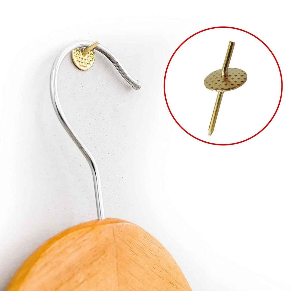 MAMUT - Colgador con Clavo Capacidad 18 kg. 4 unid.