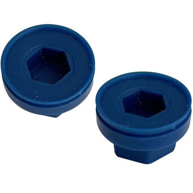 Gorro para Tornillo Hexagonal de HDPE 5/16 Azul 4 unid.