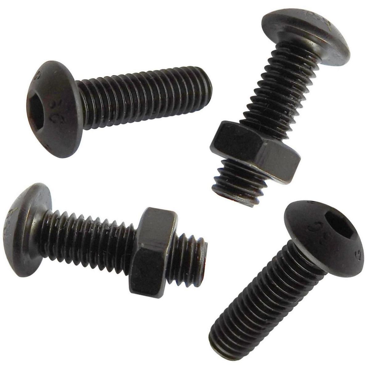 MAMUT - Perno Cabeza Botón M3x12 con Tuerca 4 unid