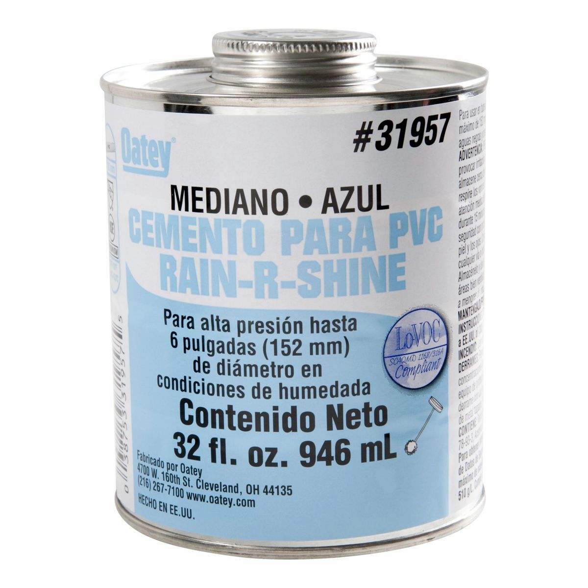 OATEY - Pegamento para PVC Oatey Azul 946 ml