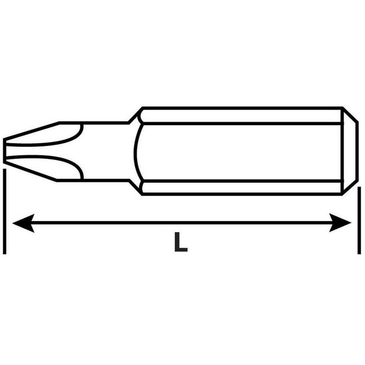 MAMUT - Punta Phillips N3x25 mm. 2 unid.