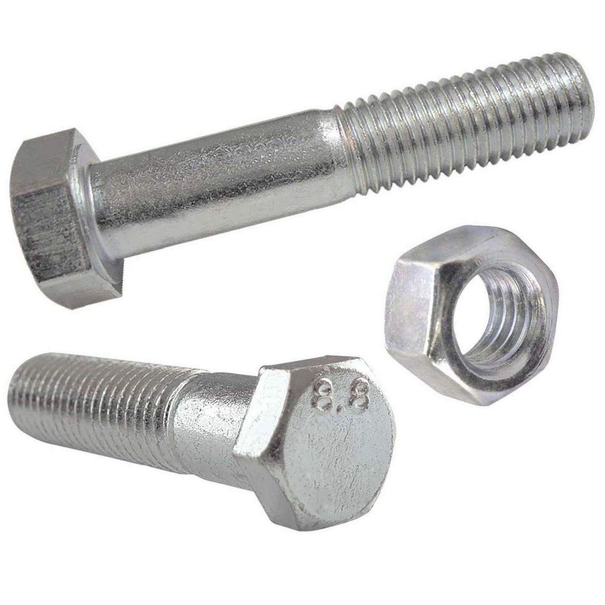 MAMUT - Perno Cabeza Hexagonal Inoxidable con Tuerca 5/16-18x3/4 2 unid