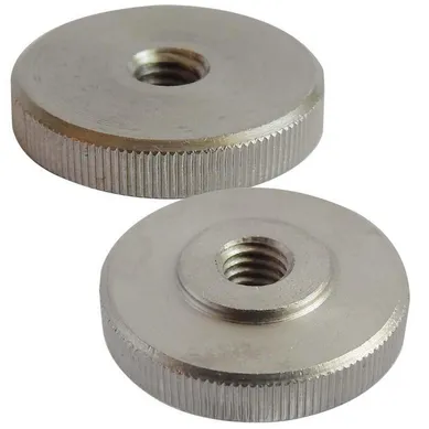 Tuerca Cil�ndrica Ruleteada sin Cuello Inoxidable M8 2 unid.