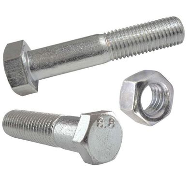 Perno Cabeza Hexagonal Inoxidable con Tuerca 1/4-20x3/4 2 unid