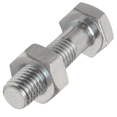 Perno Cabeza Hexagonal Inoxidable con Tuerca 1/4-20x2 1/2 2 unid