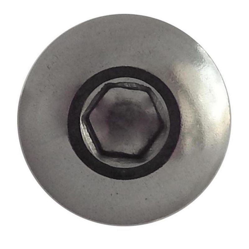 MAMUT - Perno Cabeza Botón M4x20 mm con Tuerca Inoxidablex2 unid