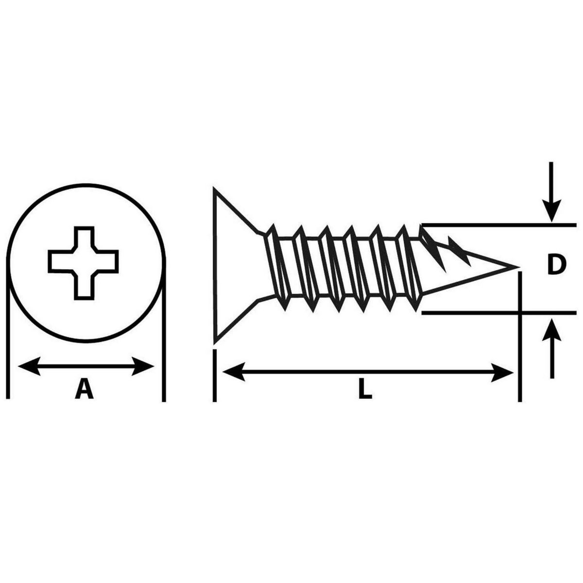 MAMUT - Tornillo para Madera PH 2x5/16 Bronce 4 unid