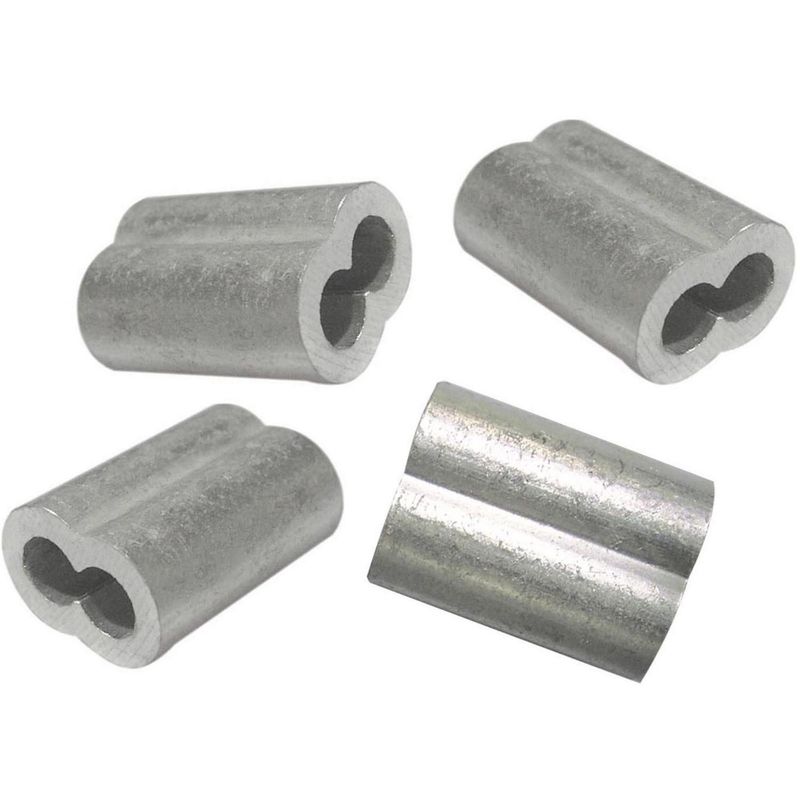 MAMUT - Abrazadera Tubular Aluminio 1/4 4 unid.