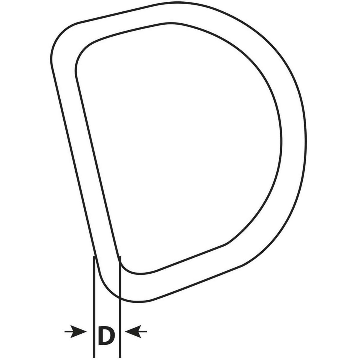 MAMUT - Media Argolla Tipo D 3x25 2 unid.