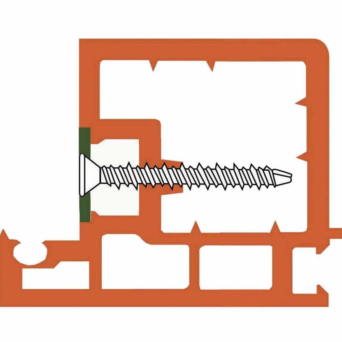 MAMUT - Tornillo Punta Espada 10 4.8x38 5 unid.