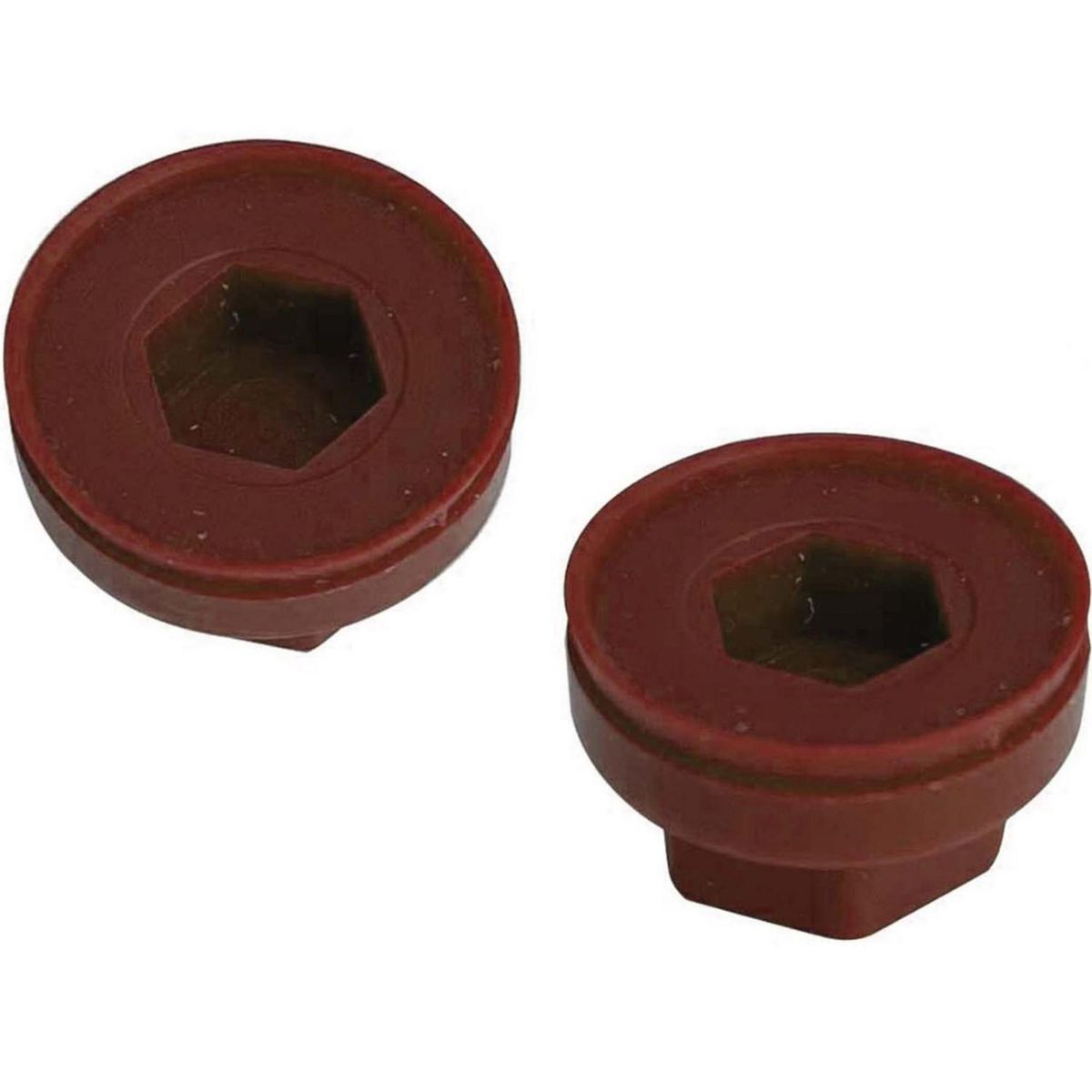 MAMUT - Gorro para Tornillo Hexagonal de HDPE 5/16 Rojo 4 unid.