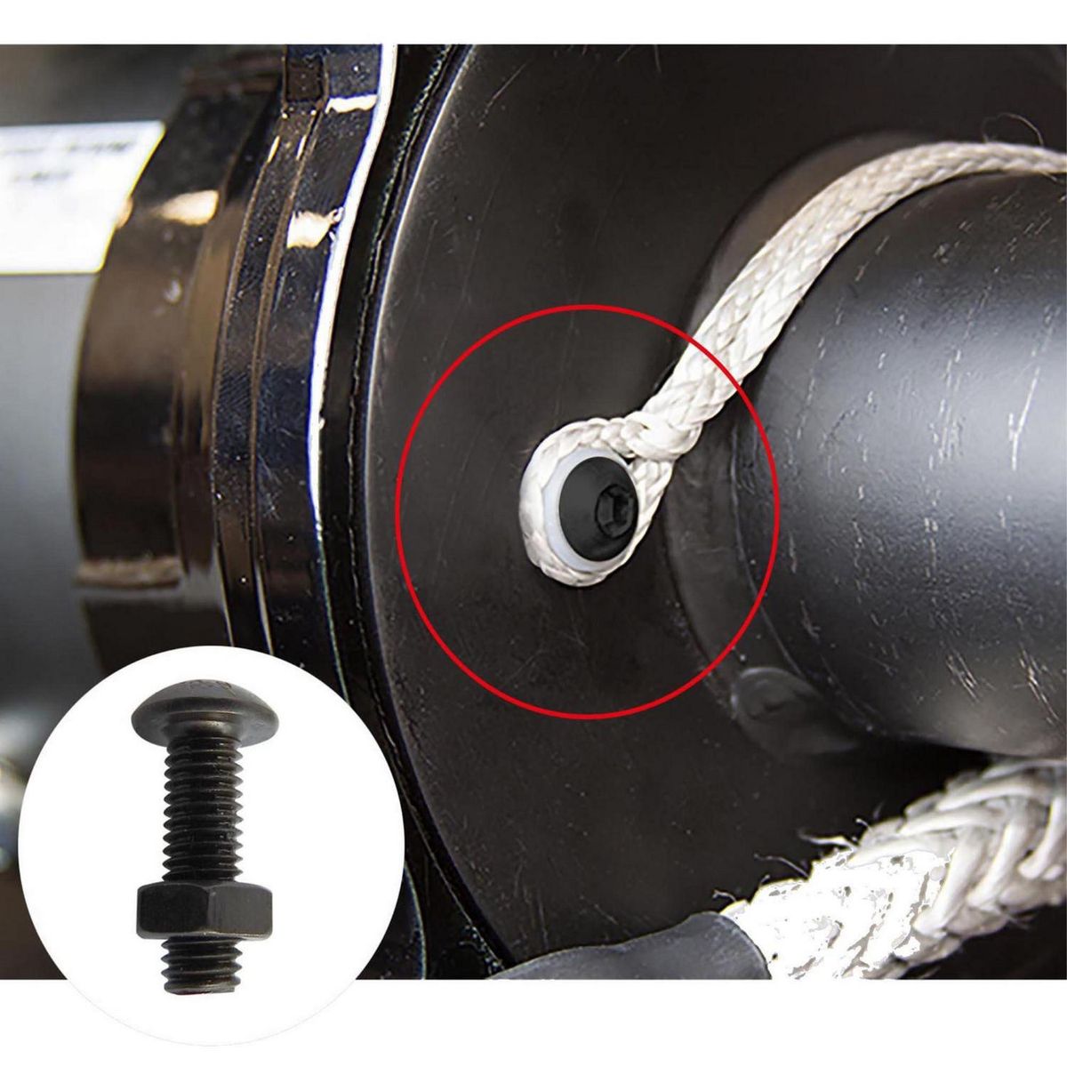 MAMUT - Perno Cabeza Botón M3x20 con Tuerca 4 unid