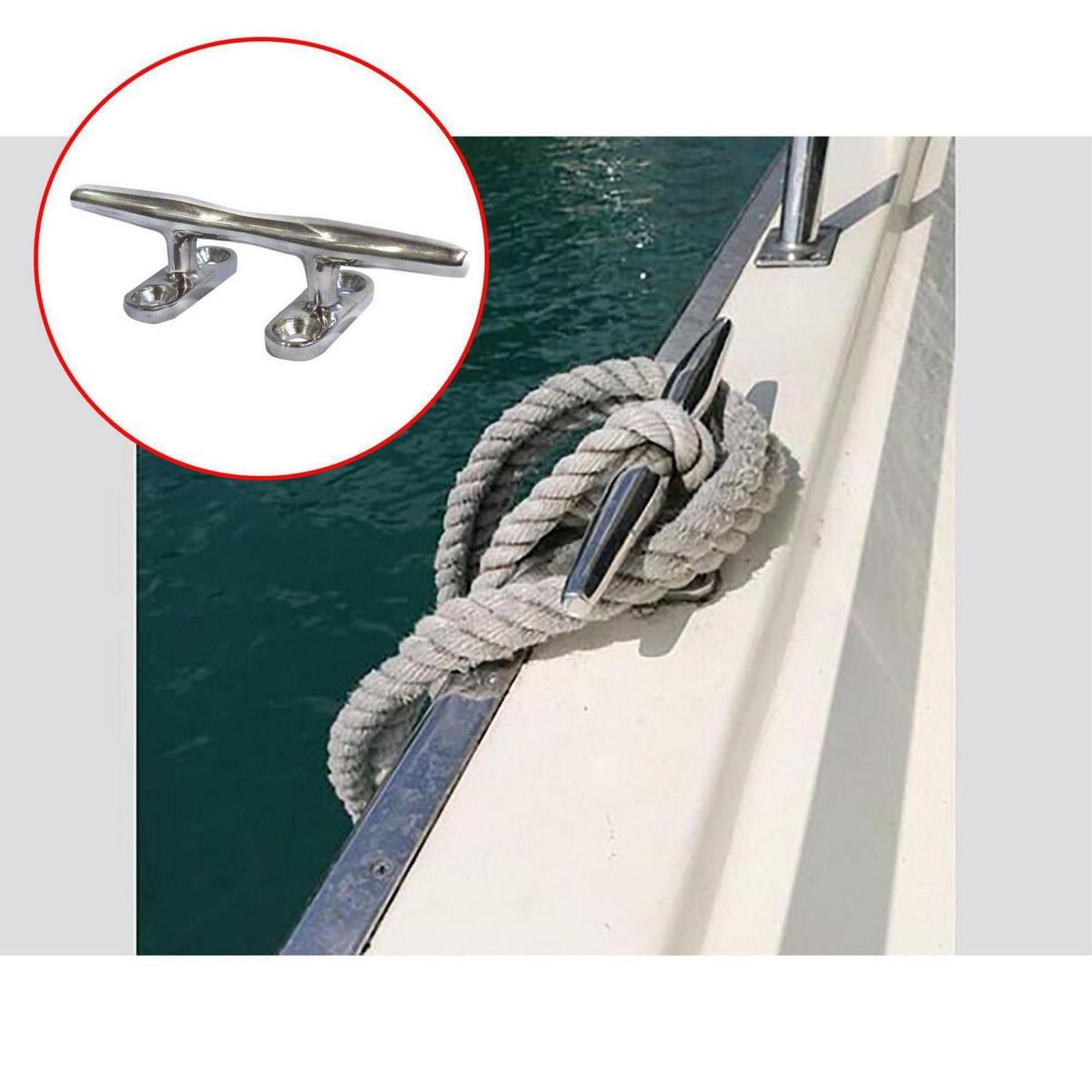 MAMUT - Cornamusa Recta Inoxidable 4 1 unid.