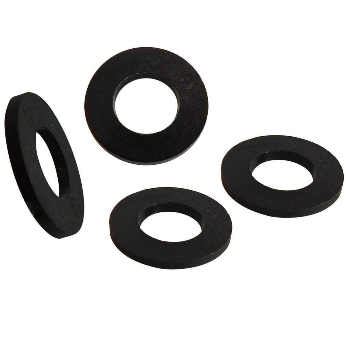 MAMUT - Arandela de Nylon Negro 5/16 M8 4 unid.