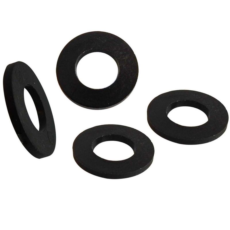 MAMUT - Arandela de Nylon Negro 5/16 M8 4 unid.
