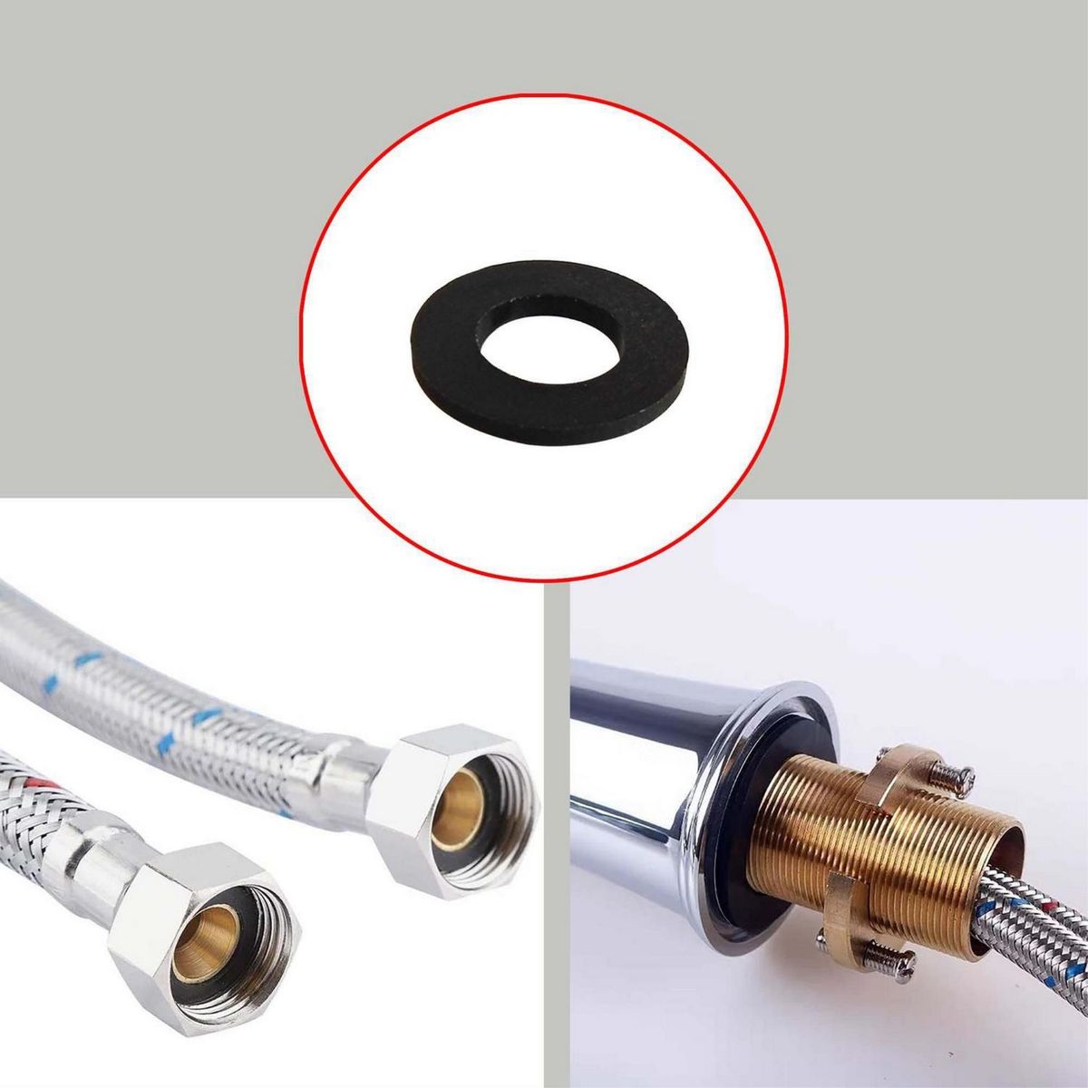 MAMUT - Arandela de Nylon Negro 1/4 M6 4 unid.