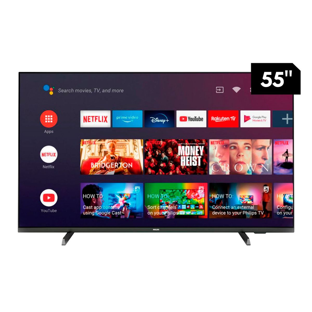 PHILIPS - Televisor Philips Smart UHD 55" 55PUD7406