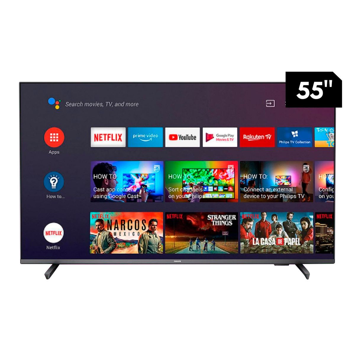 PHILIPS - Televisor Philips Smart UHD 55" 55PUD7906