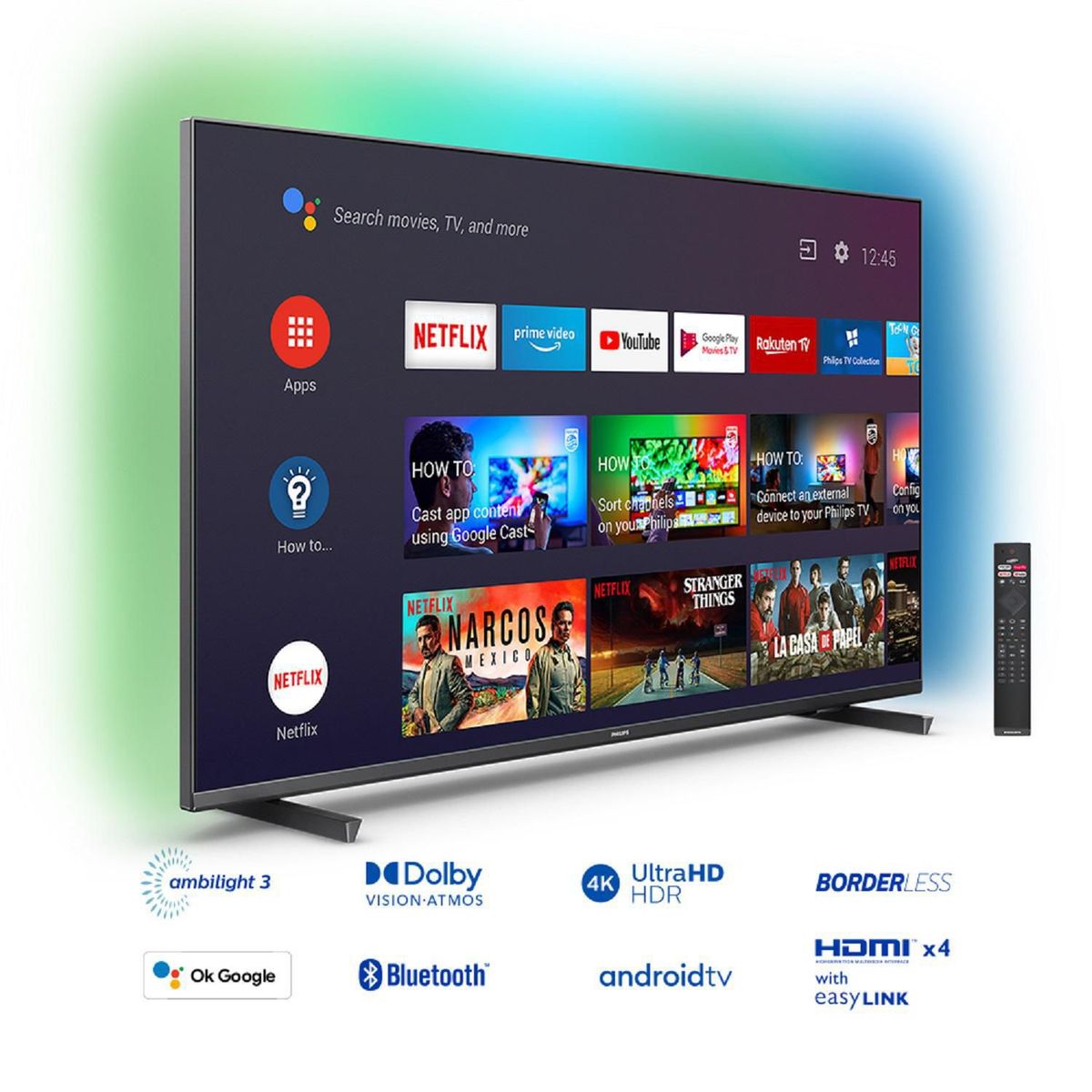 PHILIPS - Televisor Philips Smart UHD 65" 65PUD7906