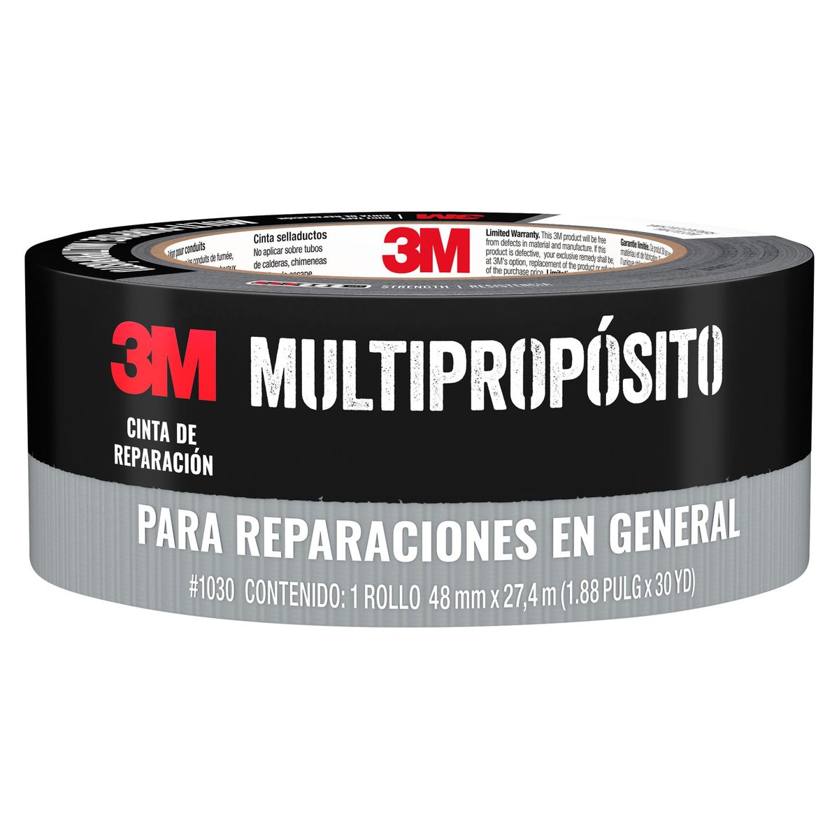 3M - Cinta Adhesiva Duct Tape Multiusos 3M 1.88x30 yd.