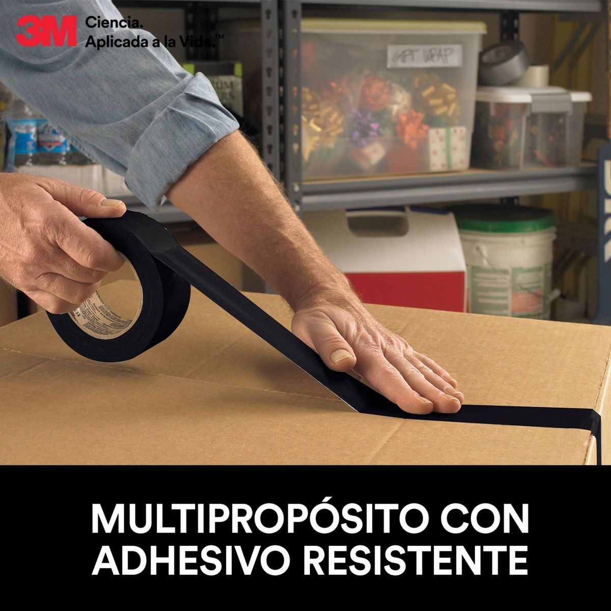 3M - Cinta Adhesiva Duct Tape Multiusos 3M 1.88x60 yd.