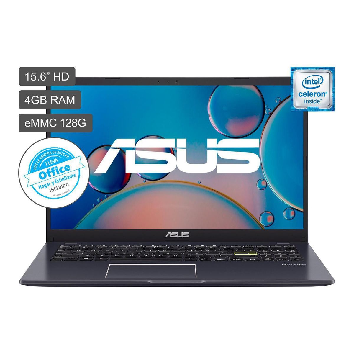 ASUS - Laptop Celeron 15.6" 4GB 128GB E510MA-BR883WS