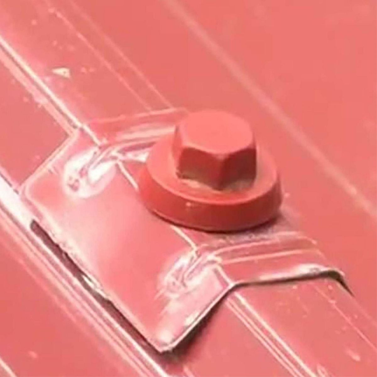 MAMUT - Gorro para Tornillo Hexagonal de HDPE 3/8 Rojo 4 unid.