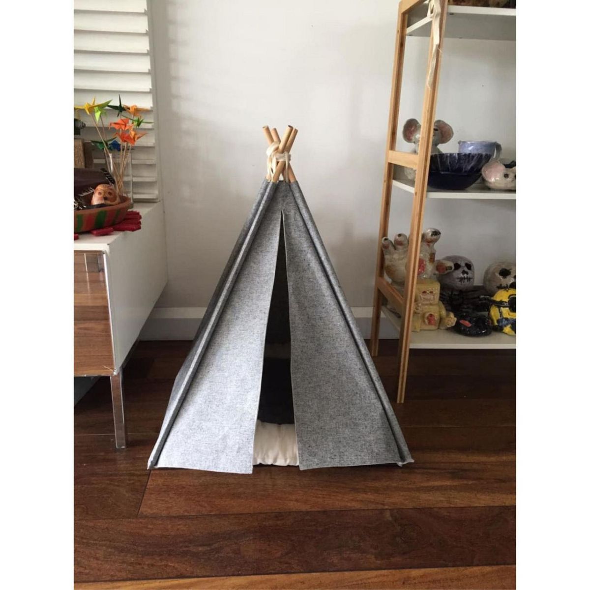 PETIZOOS - Tipi para Perro Gris Talla L