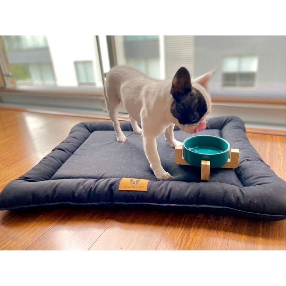 PETIZOOS - Cama para Perro Flat Negro Talla XL