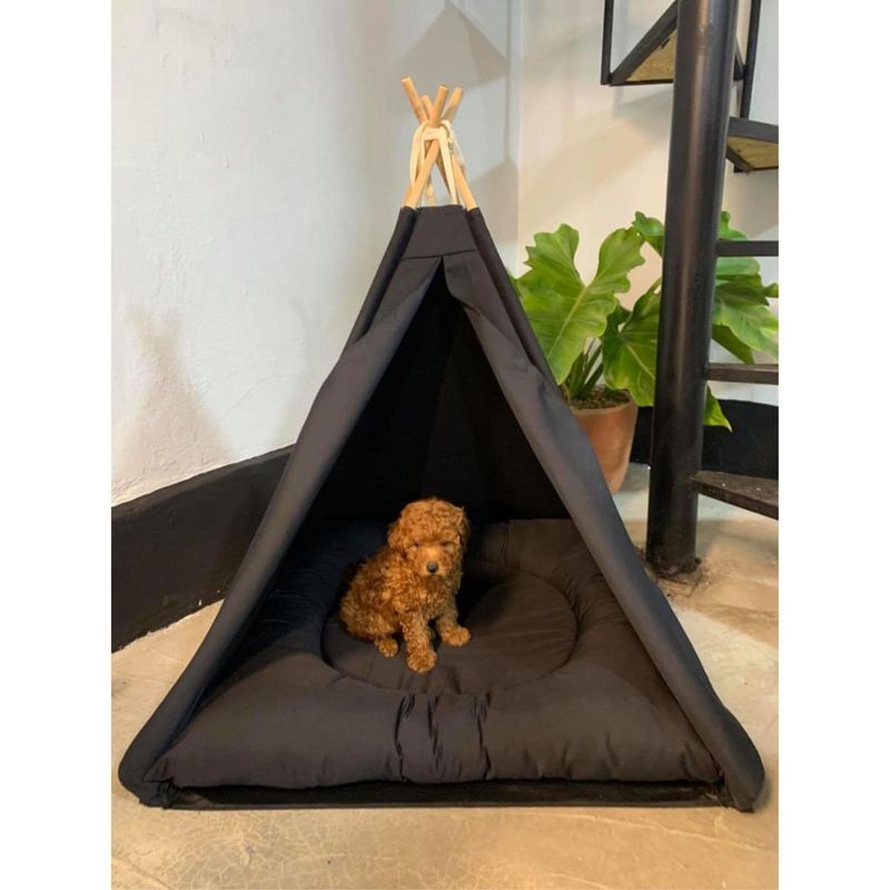  - Tipi para Perro Negro Talla S