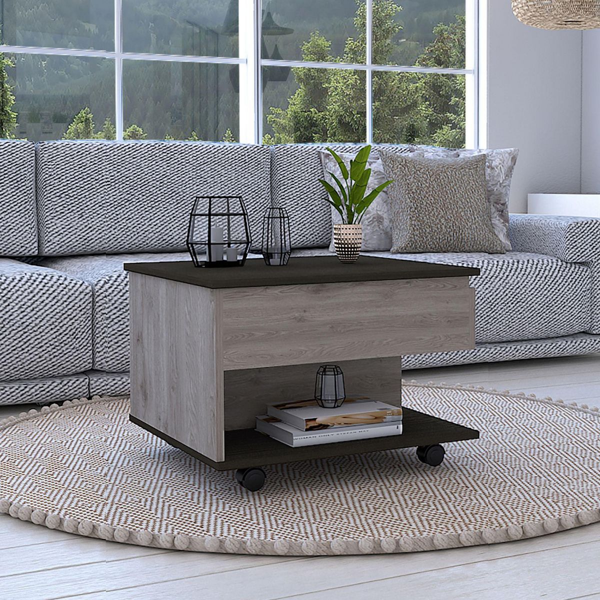 TUHOME - Mesa de Centro con Almacenamiento 5G-1