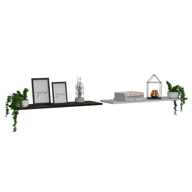 TUHOME - Repisa Vassel Wall Z-160 Habano/Blanco