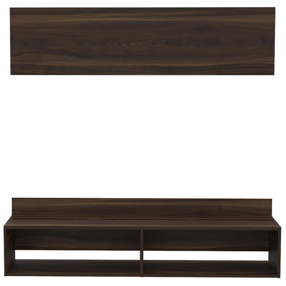 TUHOME - Panel de TV 60" Vassel Habano 134.6x134.6x137.7 cm