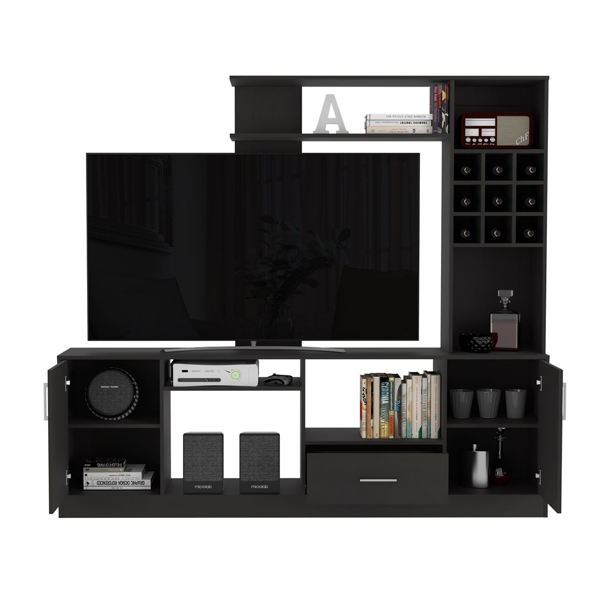 TUHOME - Centro de Entretenimiento 60" Bar Cava Beijing