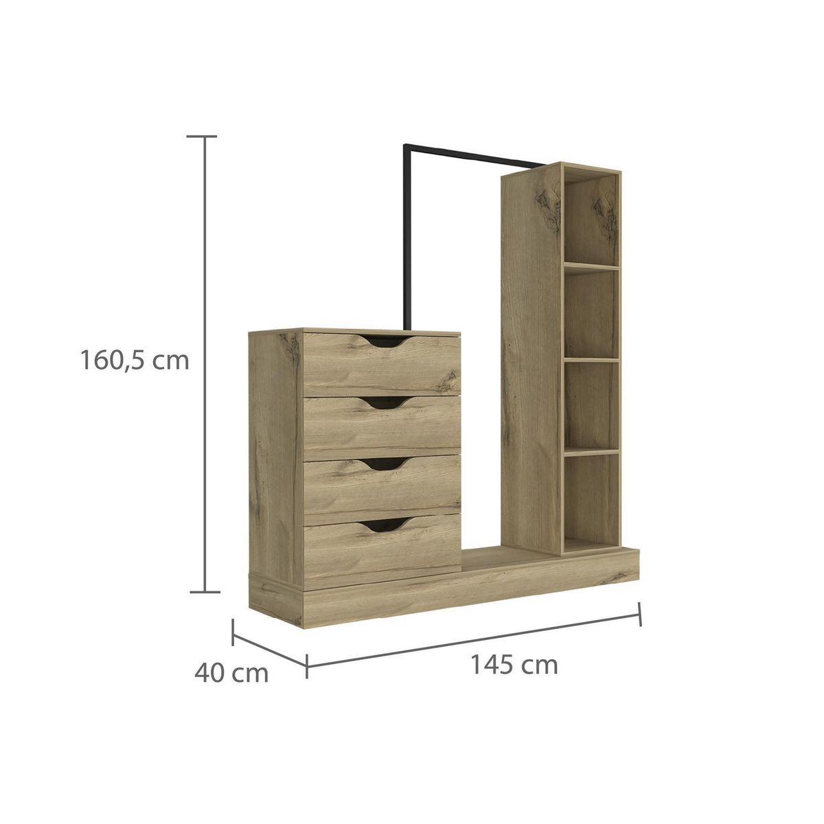 TUHOME - Ropero Duna 4 Cajones Open Dreams Connect