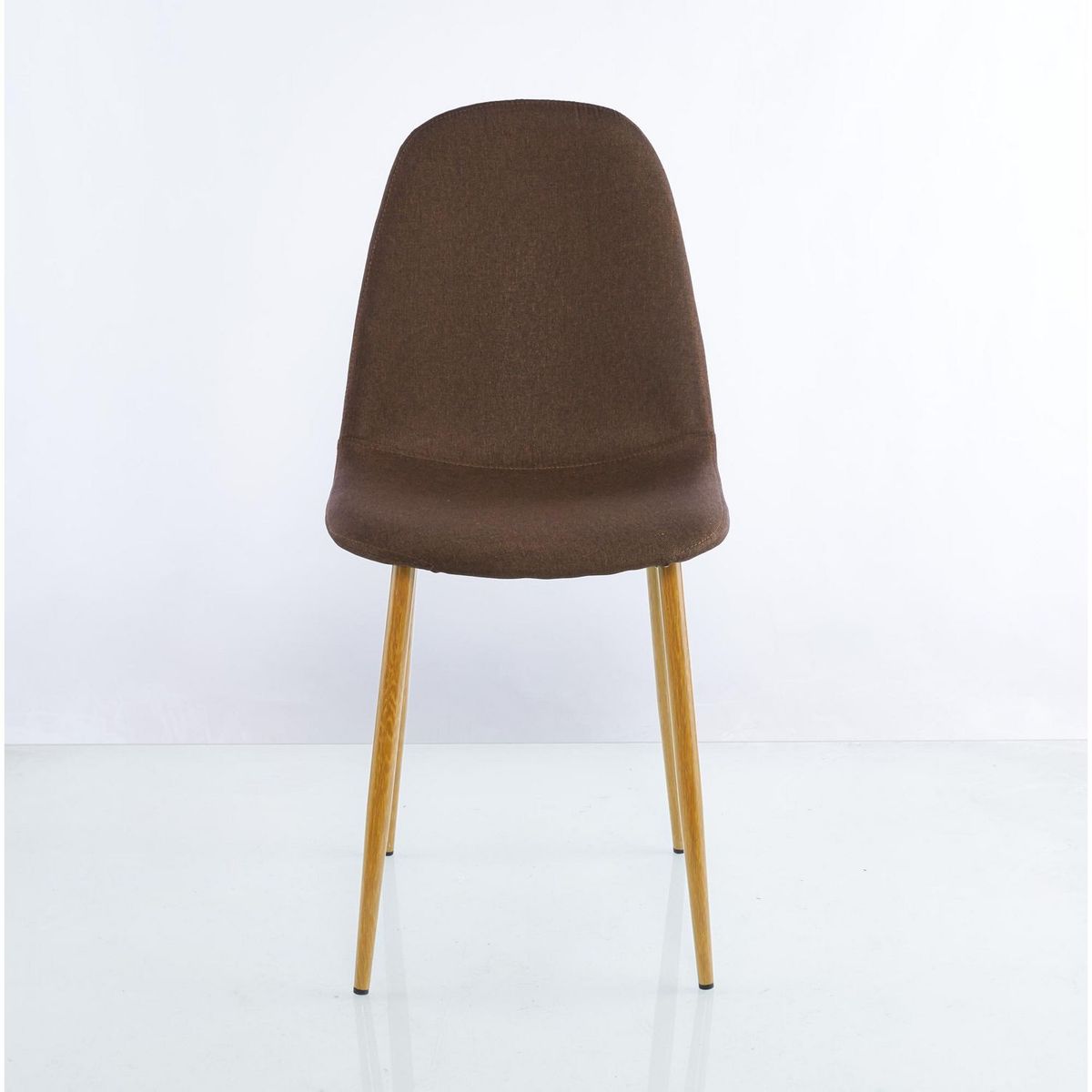 TUHOME - Silla Concept Tapiz Café Oscuro/Café Claro