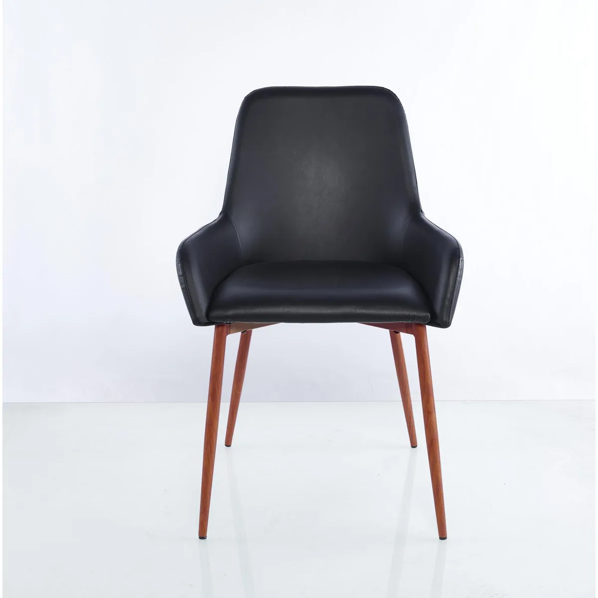 TUHOME - Silla Sitial Concept Negro/Café Oscuro