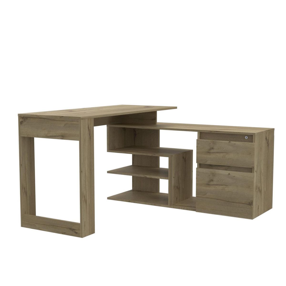 TUHOME - Escritorio en L Duna Melamina Alteza