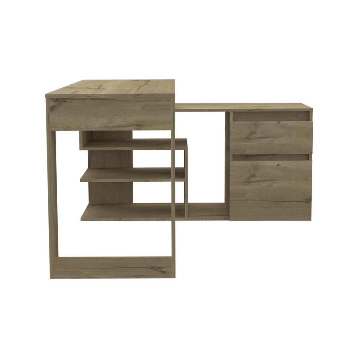 TUHOME - Escritorio en L Duna Melamina Alteza