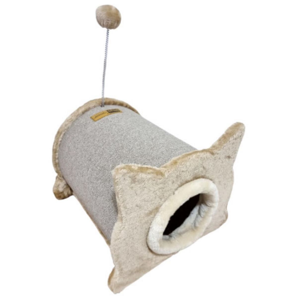 CLAWS & PAWS - Rascador Cueva para Gato Beige 40x41x35cm