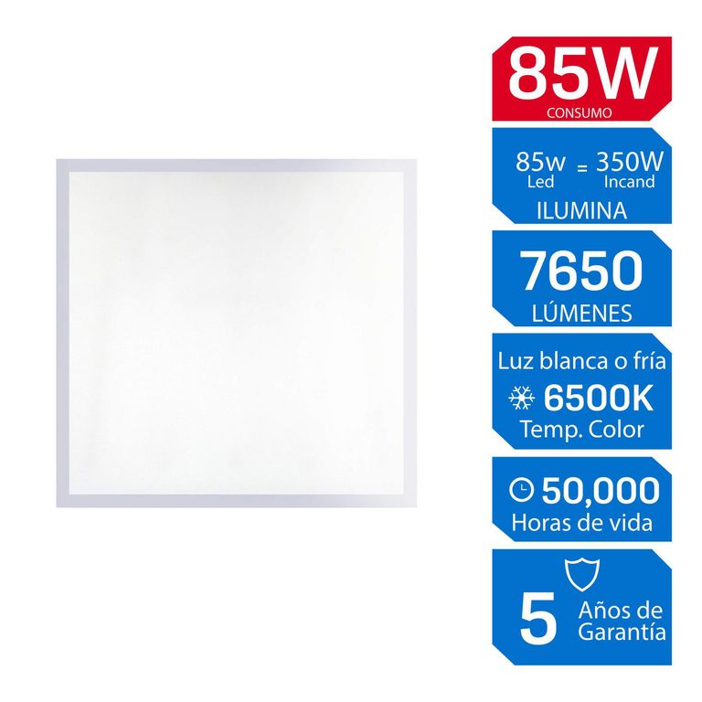 Panel LED para Empotrar 85W 60x60cm ILUMA | Falabella Perú